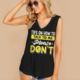Introvert Tips On How To Talk To Me Please Don't Antisocial Women's V-Neck Tank Top Introvert Tips On How To Talk To Me Please Don't Antisocial Women's V-Neck Tank Top