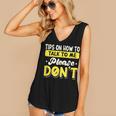 Introvert Tips On How To Talk To Me Please Don't Antisocial Women's V-Neck Tank Top Introvert Tips On How To Talk To Me Please Don't Antisocial Women's V-Neck Tank Top