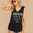 Introvert But Willing To Discuss Birds Bird Watching Birding Women's V-Neck Tank Top