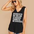 Introverted But Willing To Discuss Thomistic Metaphysics Women's V-Neck Tank Top Introverted But Willing To Discuss Thomistic Metaphysics Women's V-Neck Tank Top