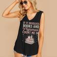 If It Involves Books & Pajamas Count Me In Cute Pajama Night Women's V-Neck Tank Top