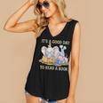 Its A Good Day To Read A Book Cute Pig & Elephant Adventure Women's V-Neck Tank Top