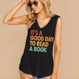 It's A Good Day To Read A Book Retro Vintage Teacher Women's V-Neck Tank Top It's A Good Day To Read A Book Retro Vintage Teacher Women's V-Neck Tank Top