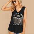 Just A Girl Who Loves Books Witchcraft Spell Book Halloween Women's V-Neck Tank Top