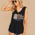Just One More Chapter Floral Book Reading Teacher Bookworm Women's V-Neck Tank Top Just One More Chapter Floral Book Reading Teacher Bookworm Women's V-Neck Tank Top