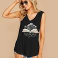 Just One More Chapter Floral Book Wildflower Aesthetic Art Women's V-Neck Tank Top