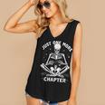 Just One More Chapter Skeleton Reading Bookworm Women's V-Neck Tank Top Just One More Chapter Skeleton Reading Bookworm Women's V-Neck Tank Top