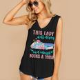 THIS LADY Will Never Own Enough BOOKS & YARN Women's V-Neck Tank Top THIS LADY Will Never Own Enough BOOKS & YARN Women's V-Neck Tank Top