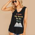 I Left My Book To Be Here Vintage Bookworm Women's V-Neck Tank Top I Left My Book To Be Here Vintage Bookworm Women's V-Neck Tank Top