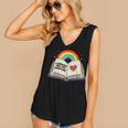 Libraries Are For Everyone Book LGBTQ Ally Gay Pride Month Women's V-Neck Tank Top