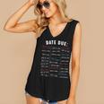 Library Due Date Stamp Card Librarian Book Reading Vintage Women's V-Neck Tank Top