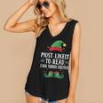 Most Likely To Read A Book Matching Christmas Elf Women's V-Neck Tank Top