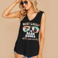 Most Likely To Read Books All Summer Teacher Student Women's V-Neck Tank Top Most Likely To Read Books All Summer Teacher Student Women's V-Neck Tank Top