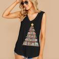 Literary Book Tree Bookish Shelf Art For Avid Readers Women's V-Neck Tank Top