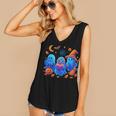 Little Ghost Coffee Tee Spooky Season Ghost Reading Book Women's V-Neck Tank Top