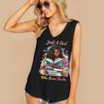 Melanin Book Month Honoring Past Inspiring Pride Women's V-Neck Tank Top