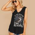 If You Need Me Owl Be Reading Book Students Lover Women's V-Neck Tank Top