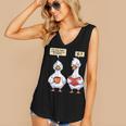 How Many Nights Reading Goose Book Lover Reader Women's V-Neck Tank Top