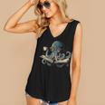 Octopus Reading Book Coffee Book Lover Bookworm Nerd Women's V-Neck Tank Top Octopus Reading Book Coffee Book Lover Bookworm Nerd Women's V-Neck Tank Top