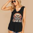 Owl Reading Books Book Library Bookworm Women's V-Neck Tank Top Owl Reading Books Book Library Bookworm Women's V-Neck Tank Top