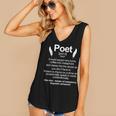 Poetry Poem Author Literature Book Lover Book Worm Poet Women's V-Neck Tank Top