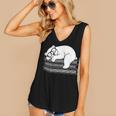 Polar Bear Reading Book Pajama Sleep Women's V-Neck Tank Top Polar Bear Reading Book Pajama Sleep Women's V-Neck Tank Top