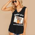 Quiet Girl Loud Imagination Book Lover Bookworm Reader Women's V-Neck Tank Top Quiet Girl Loud Imagination Book Lover Bookworm Reader Women's V-Neck Tank Top