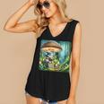 Rabbit Reading Book Under Large Mushroom Easter Bandana Women's V-Neck Tank Top Rabbit Reading Book Under Large Mushroom Easter Bandana Women's V-Neck Tank Top