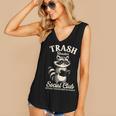 Raccoon Bookworm Readers Library Smut Reader Spicy Book Romance Rash Reader Social Club Women's V-Neck Tank Top