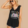 There Is No Such Thing As Too Many Books Reading Teacher Women's V-Neck Tank Top