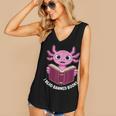 I Read Banned Books Axolotl Reading Women's V-Neck Tank Top I Read Banned Books Axolotl Reading Women's V-Neck Tank Top