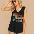 Read Books Be Kind Stay Weird Retro Bookworm Book Lover Women's V-Neck Tank Top
