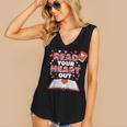 Read Your Heart Out Valentines Day Reading Book Kids Teacher Women's V-Neck Tank Top