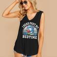 I Read Past My Bedtime Reading Dolphin Book Lover Women's V-Neck Tank Top