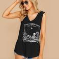 Read In Peace Skeleton Reading Book Halloween Bookish Women's V-Neck Tank Top