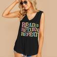 Read Return Repeat Read Reading Book Librarian Men Women Women's V-Neck Tank Top