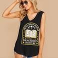 A Well Read Woman Is A Dangerous Creature For Book Lovers Women's V-Neck Tank Top