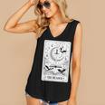 The Reader Tarot Card Bookworm Books Lover Dragon Librarians Women's V-Neck Tank Top