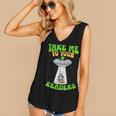 Take Me To Your Readers Alien Book Reading Bookaholic Women's V-Neck Tank Top