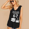 Reading 67 Meme English Teacher Book Lover Women's V-Neck Tank Top