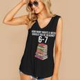 Reading Book Teacher 67 Six Seven Meme Women's V-Neck Tank Top Reading Book Teacher 67 Six Seven Meme Women's V-Neck Tank Top