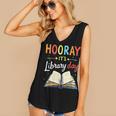 Reading Books Bibliophile Hooray It's Library Day Women's V-Neck Tank Top Reading Books Bibliophile Hooray It's Library Day Women's V-Neck Tank Top