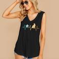 Reading Cat Heartbeat Book & Cat Lover Women's V-Neck Tank Top