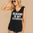Reading Is My Favorite Sport Book Lover Reader Women's V-Neck Tank Top Reading Is My Favorite Sport Book Lover Reader Women's V-Neck Tank Top