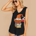 Reading Lover Book Graphic Gnome Women's V-Neck Tank Top Reading Lover Book Graphic Gnome Women's V-Neck Tank Top