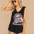 Readsalotl Axolotl Reading Books Glasses Bookworm Pun Fun Women's V-Neck Tank Top Readsalotl Axolotl Reading Books Glasses Bookworm Pun Fun Women's V-Neck Tank Top