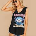 Readsolotl Kawaii Axolotl Book Lover Reading Women's V-Neck Tank Top Readsolotl Kawaii Axolotl Book Lover Reading Women's V-Neck Tank Top