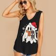 Retro Ghost Reading Book With Cat Bookish Club Christmas Men Women Kids Women's V-Neck Tank Top Retro Ghost Reading Book With Cat Bookish Club Christmas Men Women Kids Women's V-Neck Tank Top