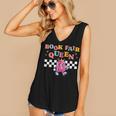 Retro Library Book Fair Queen School Reading Girls Women's Women's V-Neck Tank Top Retro Library Book Fair Queen School Reading Girls Women's Women's V-Neck Tank Top