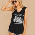 Retro I Stay Home I Read Books I Pet My Cat I Regret Nothing Women's V-Neck Tank Top